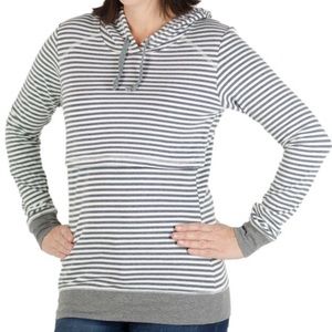Latched Mama ~ Lightweight Striped Nursing Hoodie